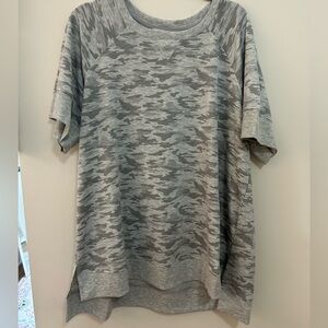 Gray Camo Short Sleeve Tunic